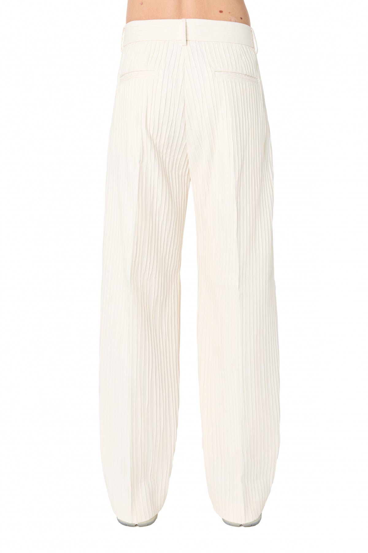 RIBBED DOUBLE PLEAT PANT