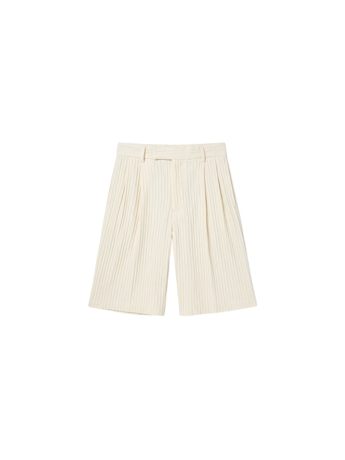 RIBBED DOUBLE PLEAT SHORT
