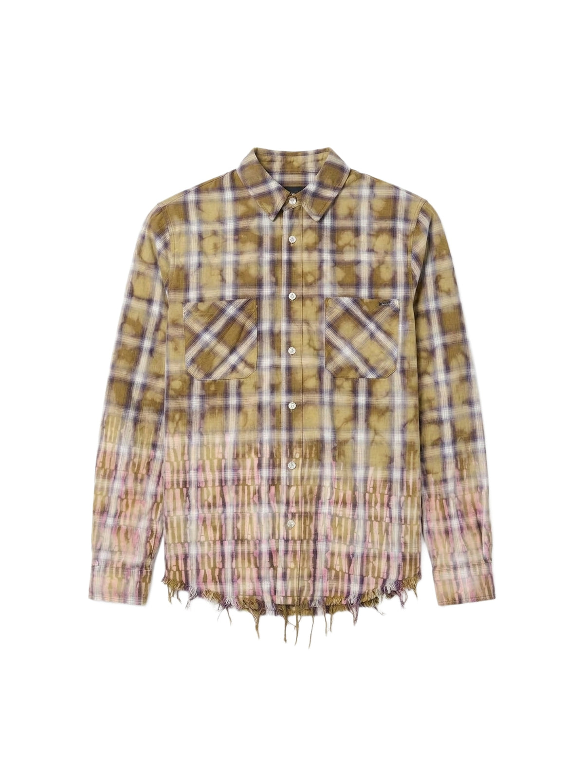 BLEACH AMIRI LOGO FLANNEL
