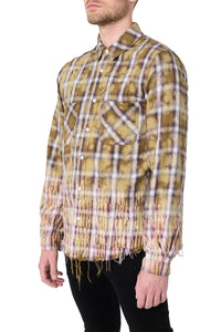 BLEACH AMIRI LOGO FLANNEL