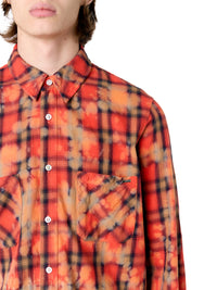 BLEACH AMIRI LOGO FLANNEL