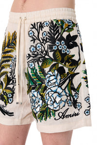 EMBRODIERED FLORAL SHORT