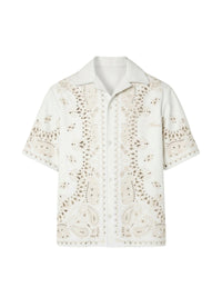 LEATHER BANDANA SHIRT