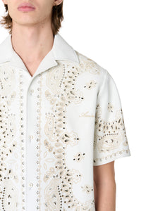 LEATHER BANDANA SHIRT