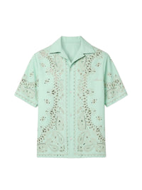 LEATHER BANDANA SHIRT