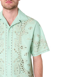 LEATHER BANDANA SHIRT