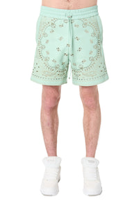 LEATHER BANDANA SHORT