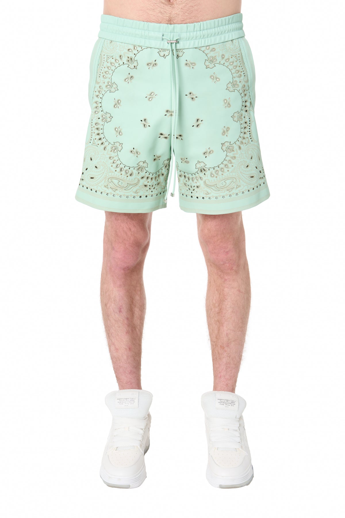 LEATHER BANDANA SHORT