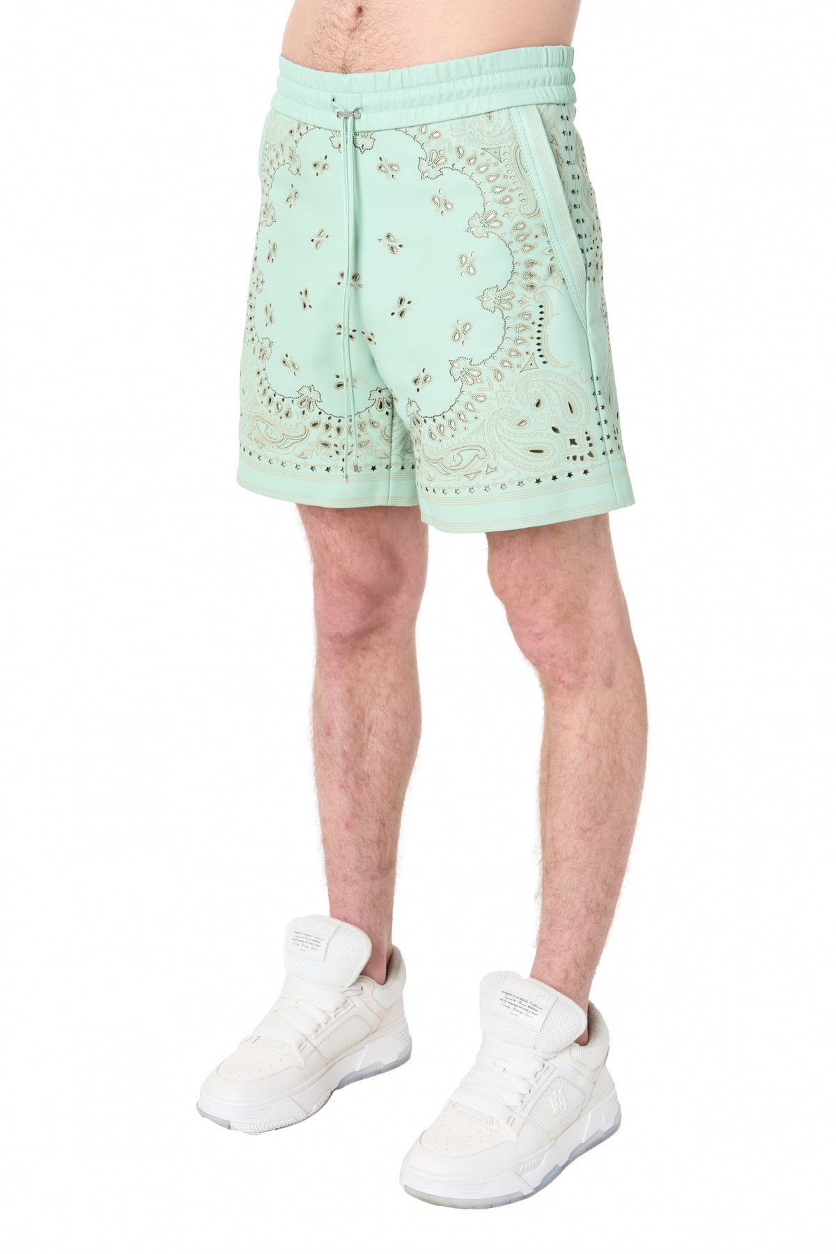 LEATHER BANDANA SHORT