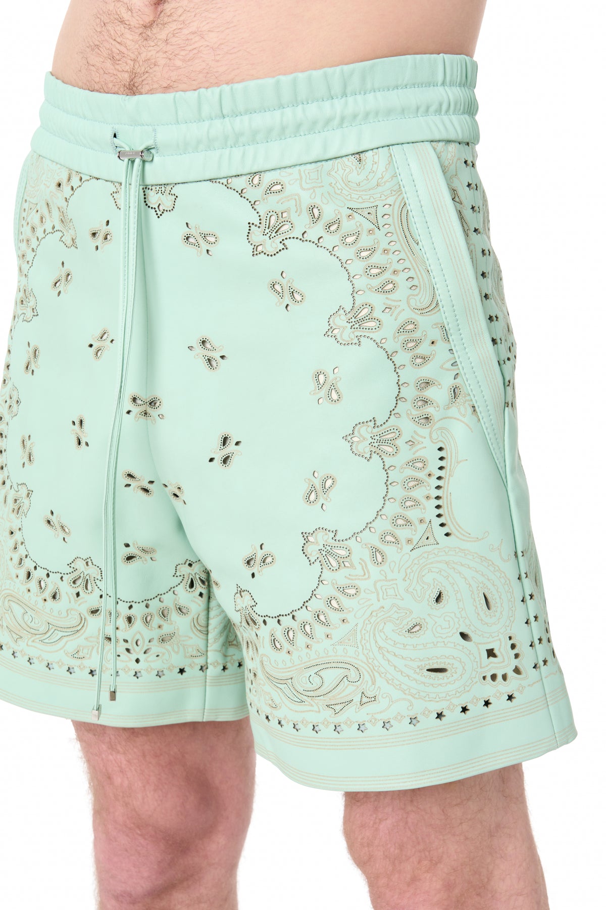 LEATHER BANDANA SHORT