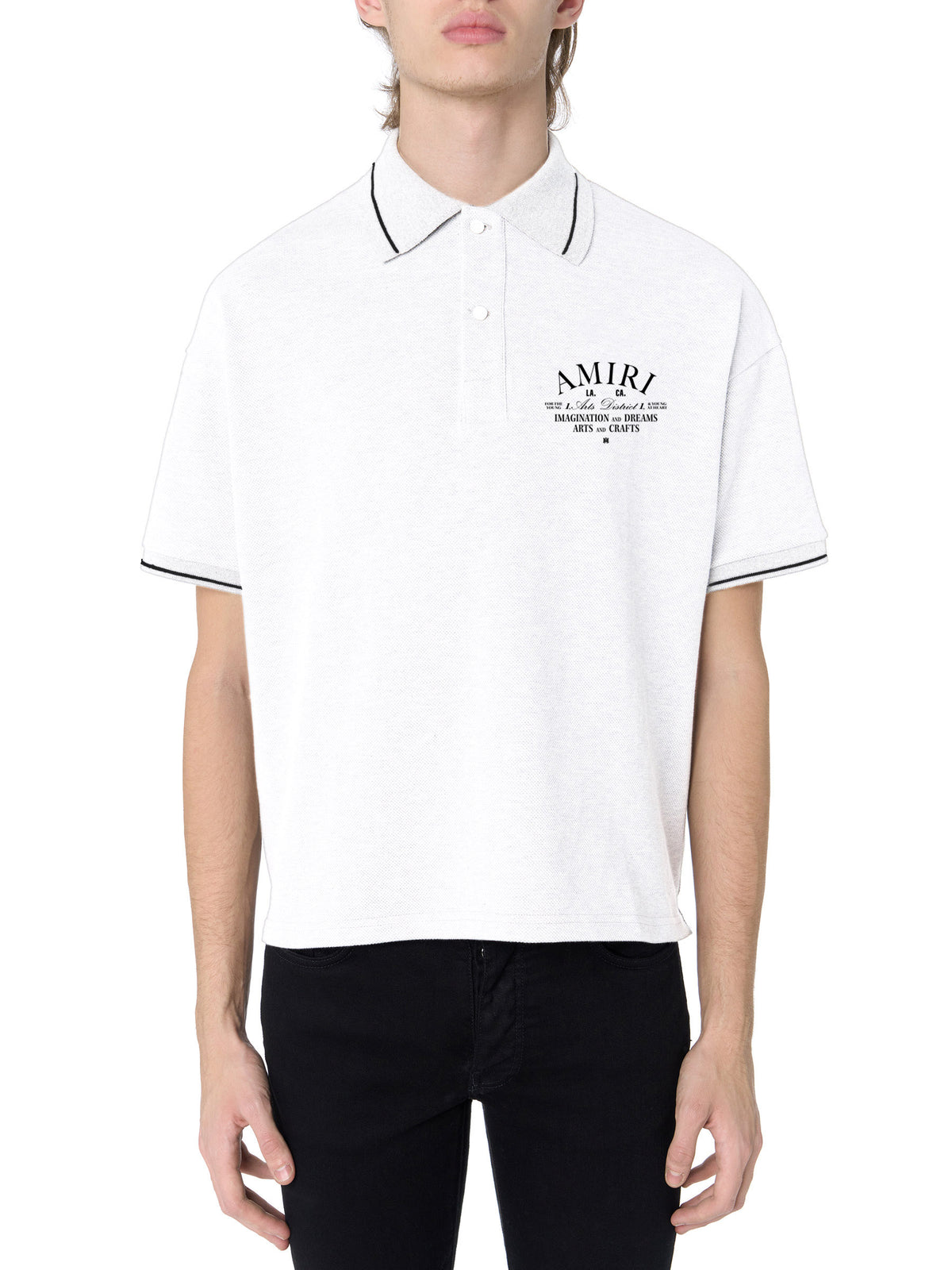 AMIRI ARTS DISTRICT PIQUE POLO