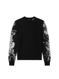AMIRI FLORAL ARM PRINT CREW