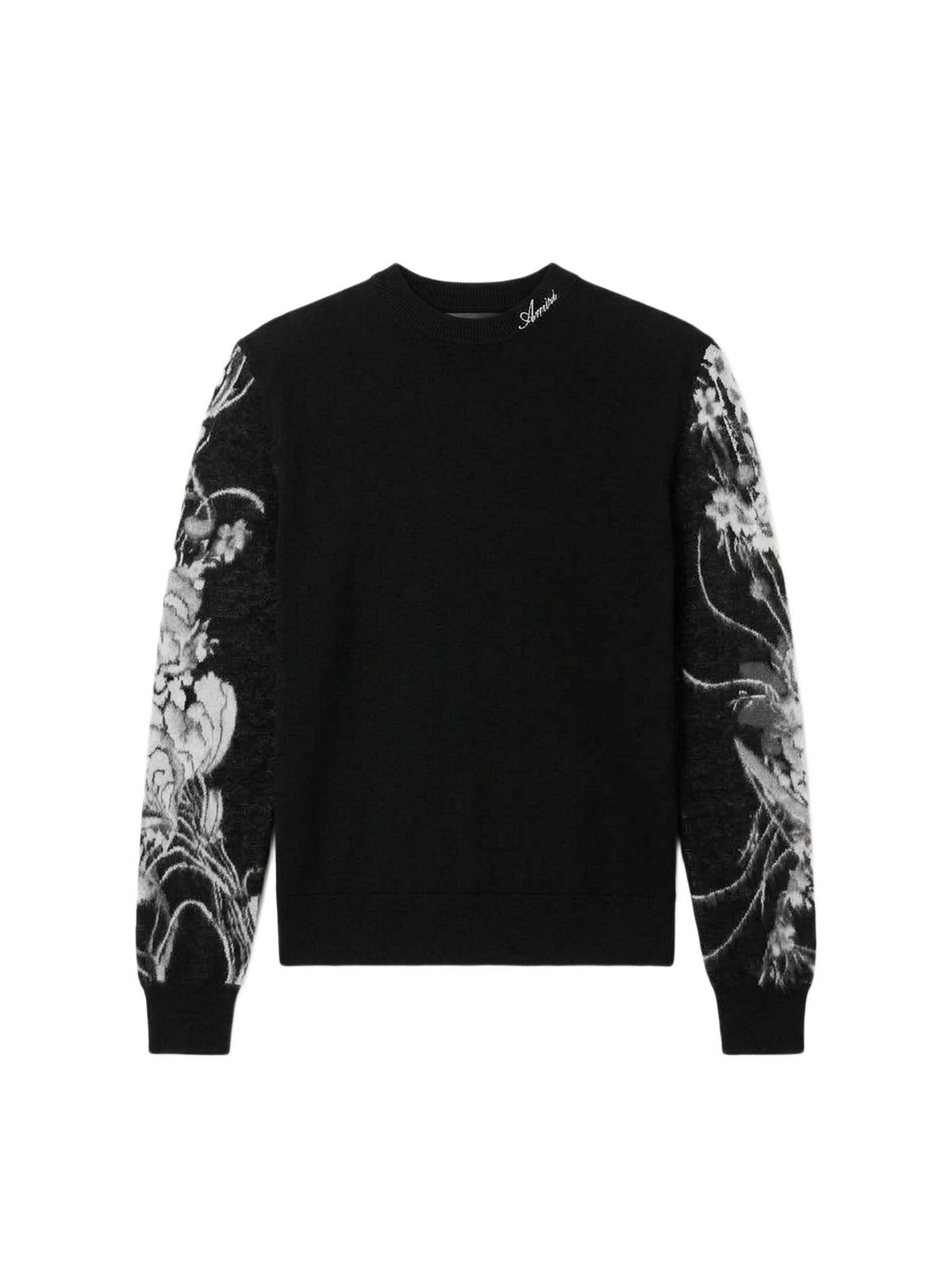 AMIRI FLORAL ARM PRINT CREW