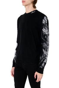 AMIRI FLORAL ARM PRINT CREW