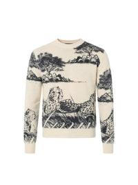 ALL-OVER CHEETAH PRINT CREW