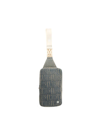 AMIRI JACQUARD DENIM SLING BAG