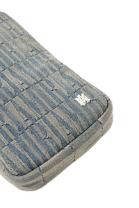 AMIRI JACQUARD DENIM SLING BAG