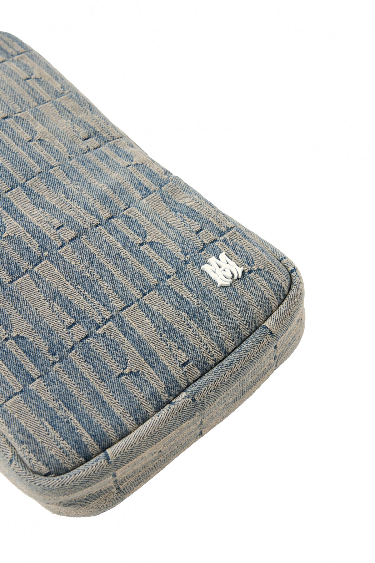 AMIRI JACQUARD DENIM SLING BAG