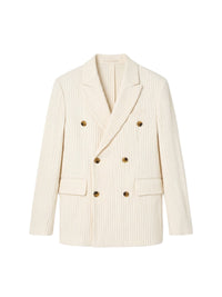 VERTICAL PLEATED DB BLAZER