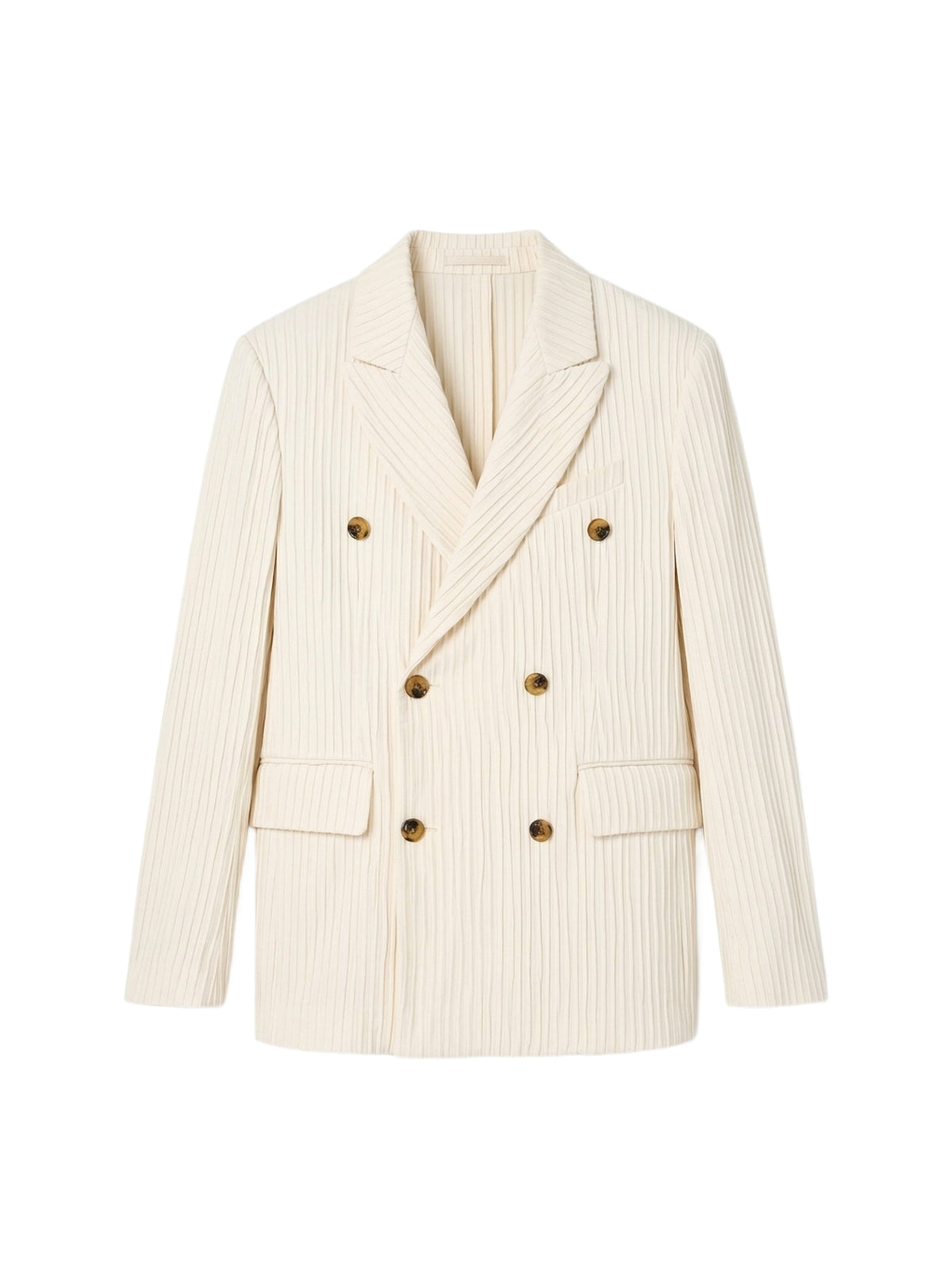 VERTICAL PLEATED DB BLAZER