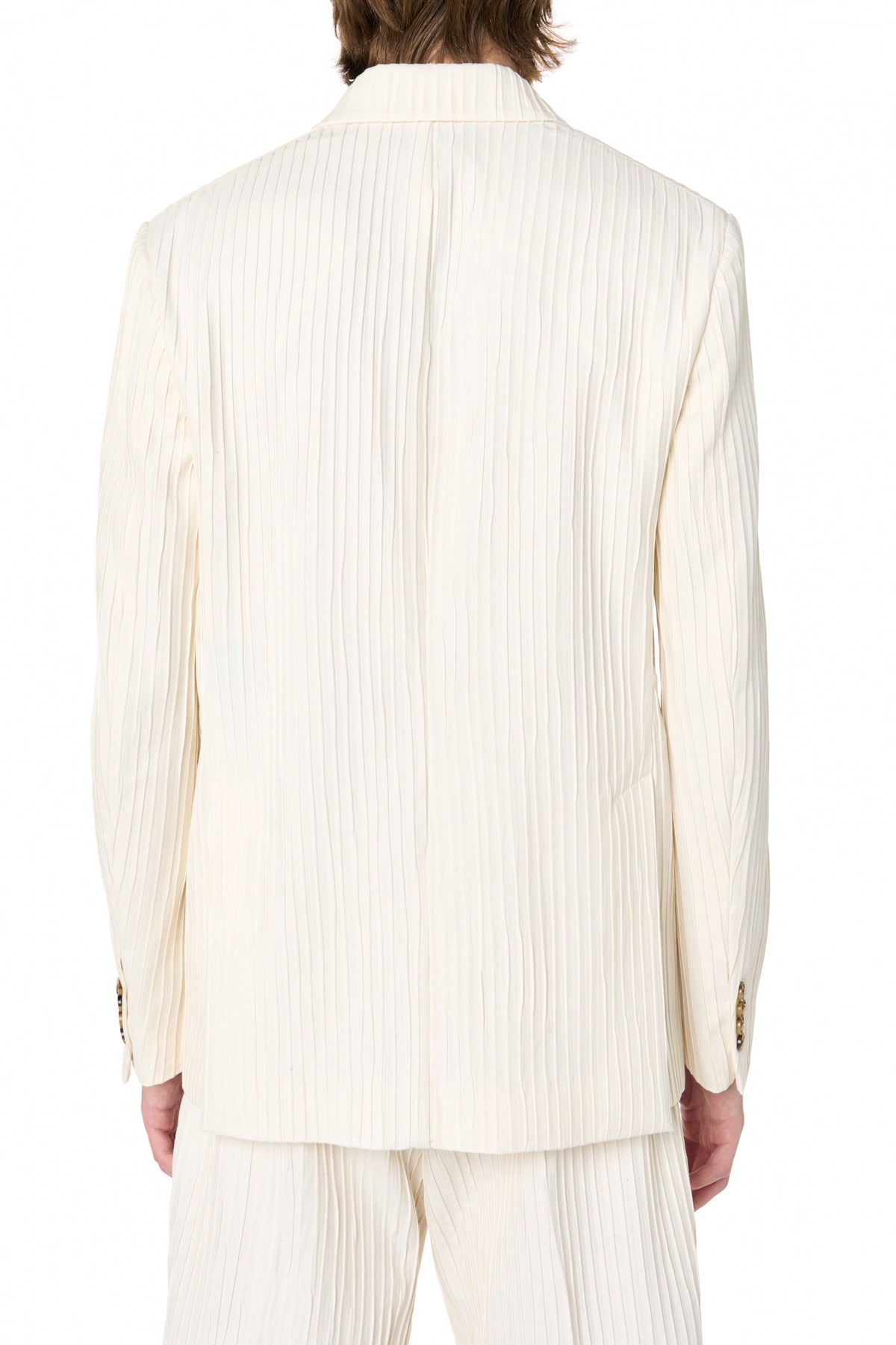 VERTICAL PLEATED DB BLAZER