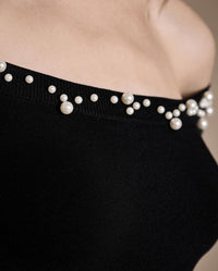 Pull Primera orné de perles - Black