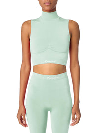 SEAMLESS MOCK NECK TOP