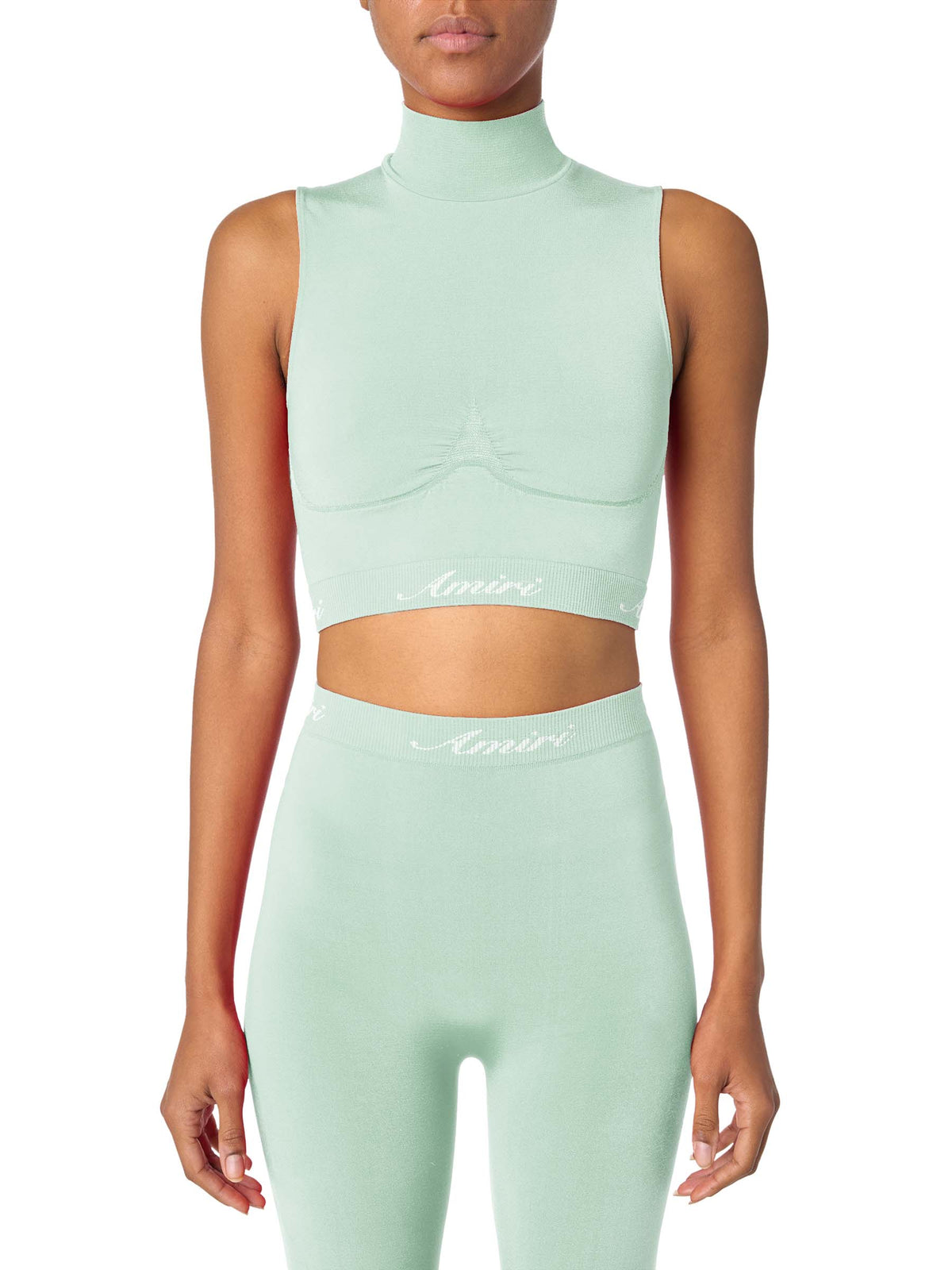 SEAMLESS MOCK NECK TOP