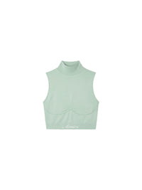 SEAMLESS MOCK NECK TOP