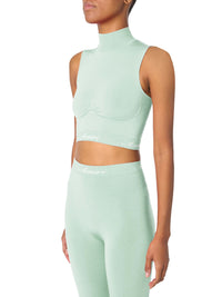 SEAMLESS MOCK NECK TOP