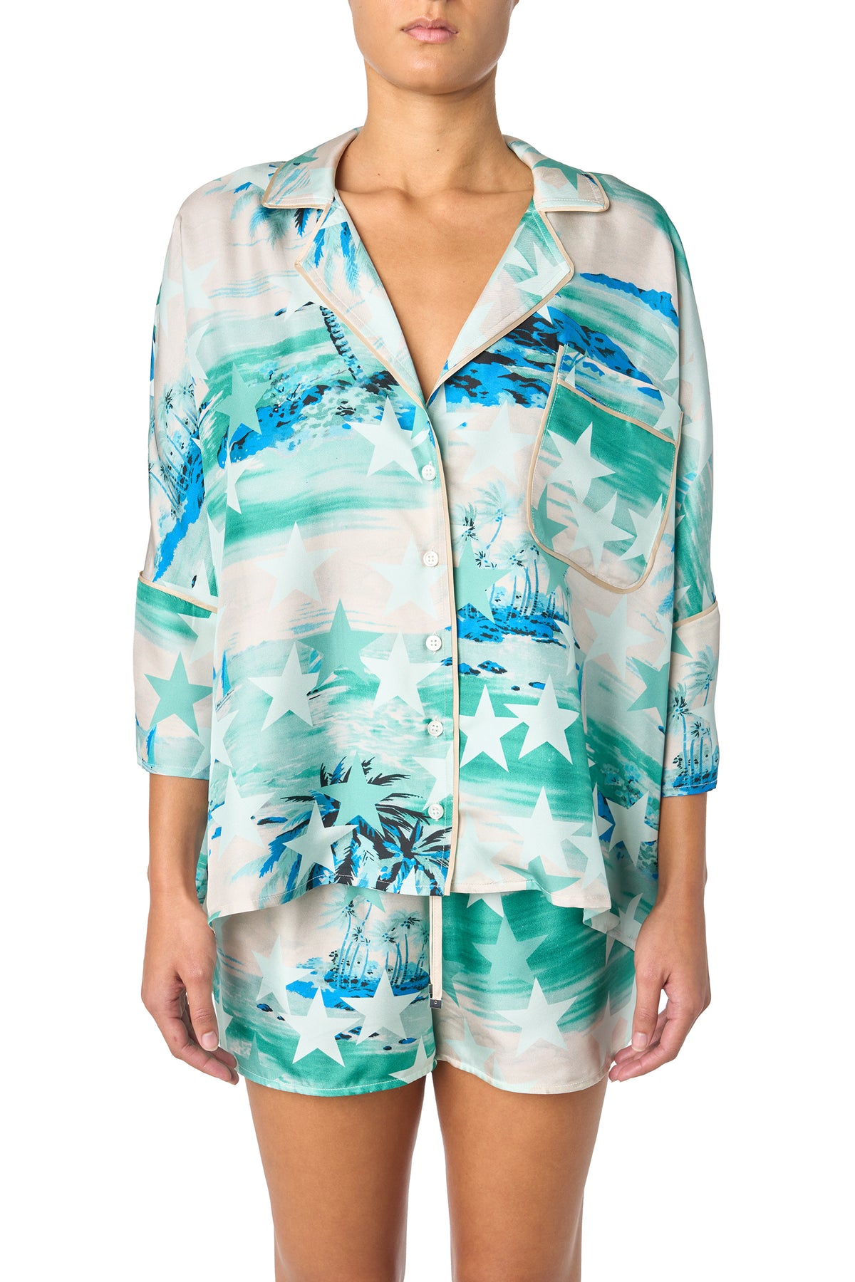MILITARY STARS S/S PJ SHIRT