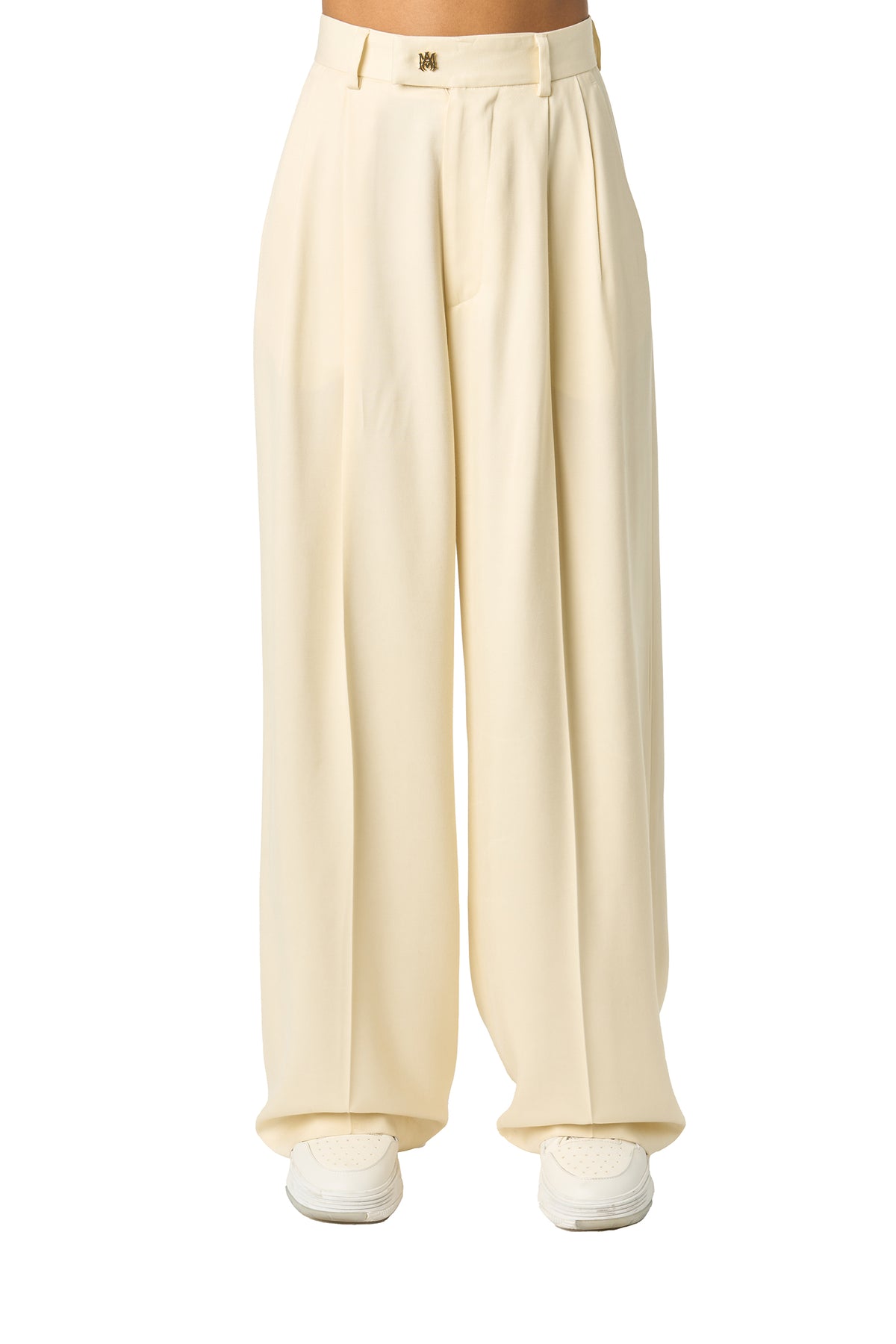 WIDE LEG DOUBLE PLEATED PANT