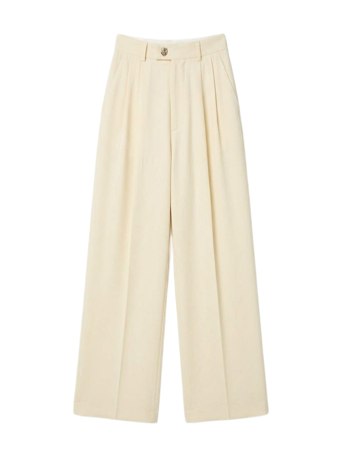 WIDE LEG DOUBLE PLEATED PANT