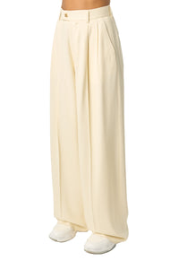 WIDE LEG DOUBLE PLEATED PANT
