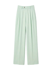 WIDE LEG DOUBLE PLEATED PANT
