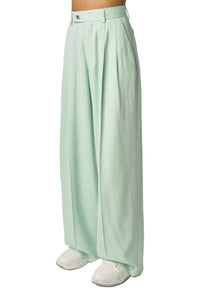 WIDE LEG DOUBLE PLEATED PANT