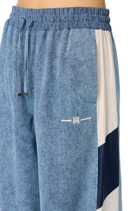 MA CHAMBRAY TRACK PANTS