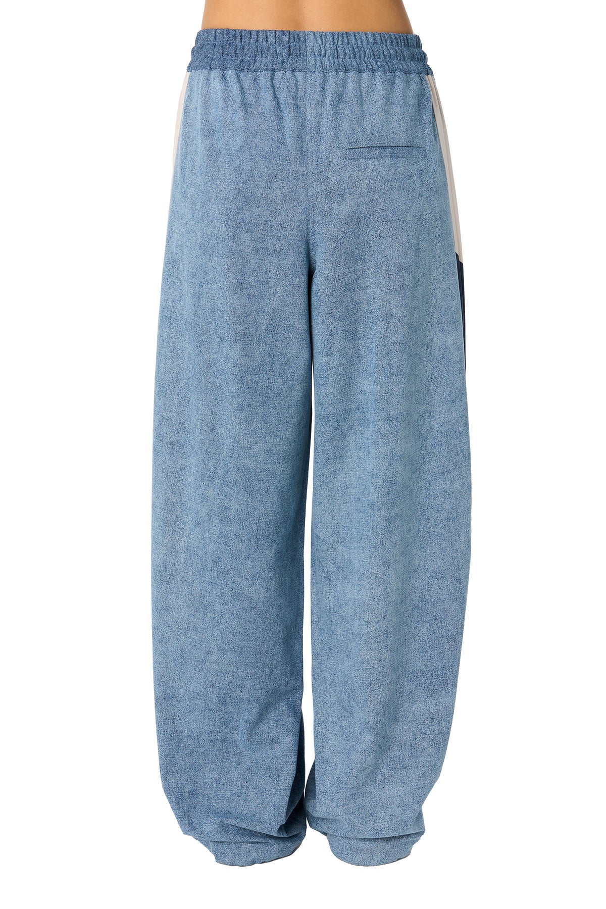 MA CHAMBRAY TRACK PANTS