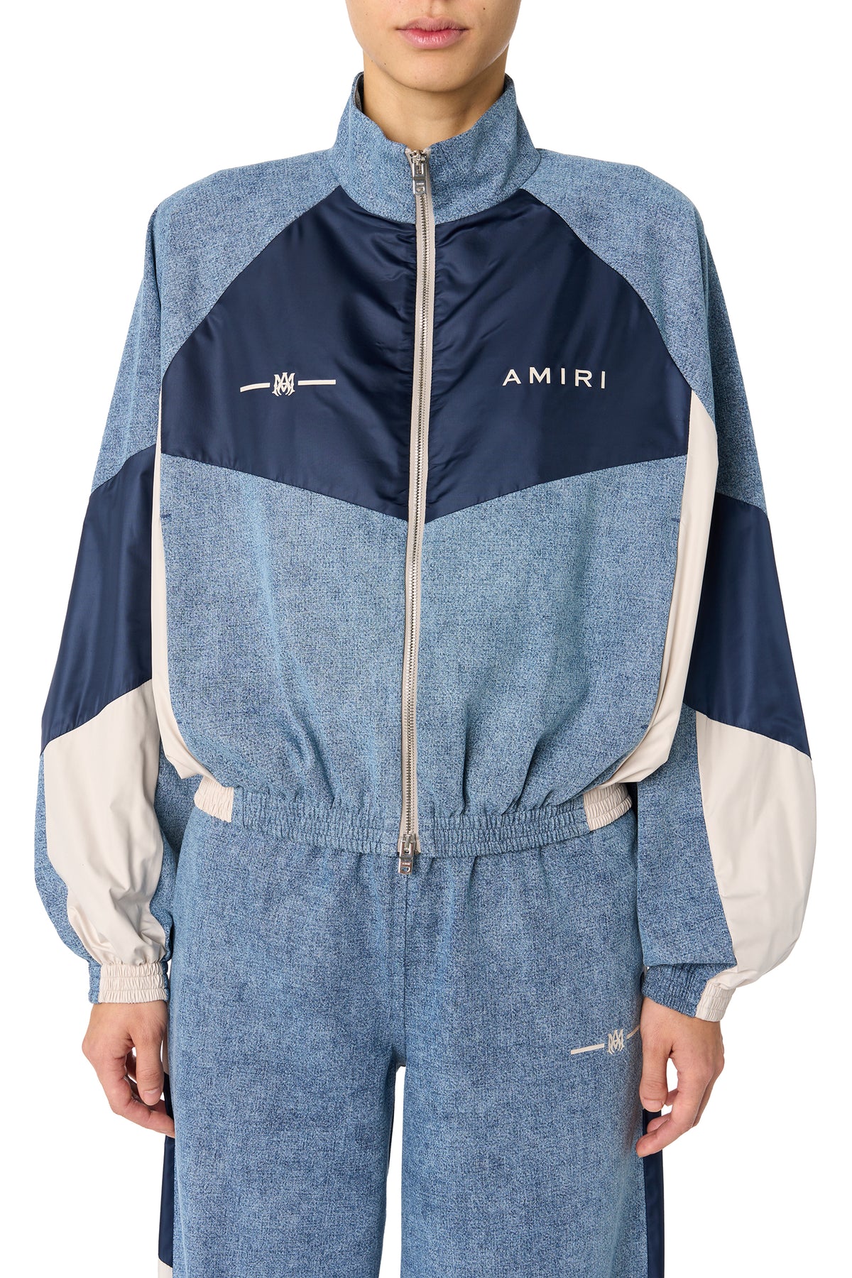 CHAMBRAY RETRO TRACK JACKET