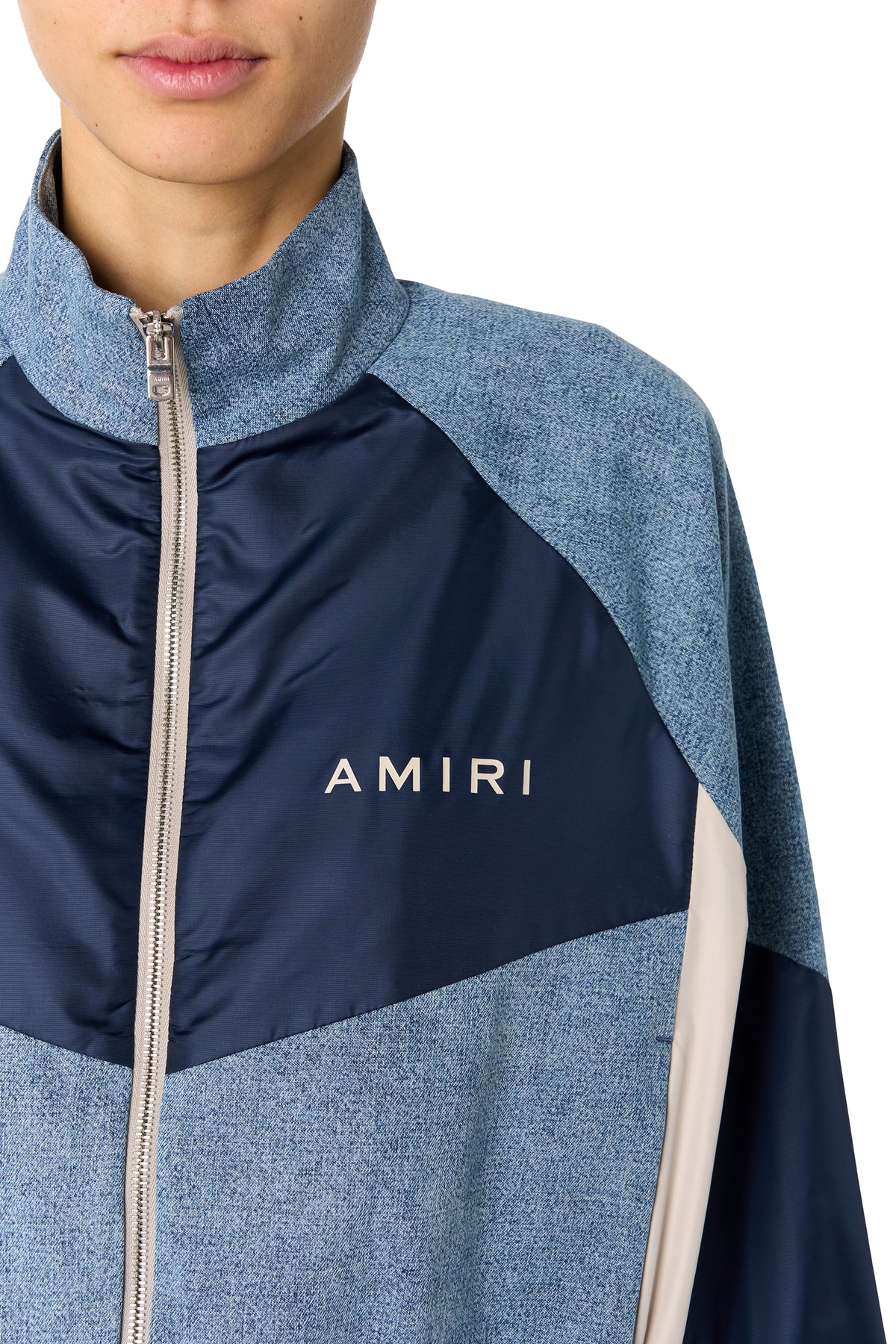 CHAMBRAY RETRO TRACK JACKET