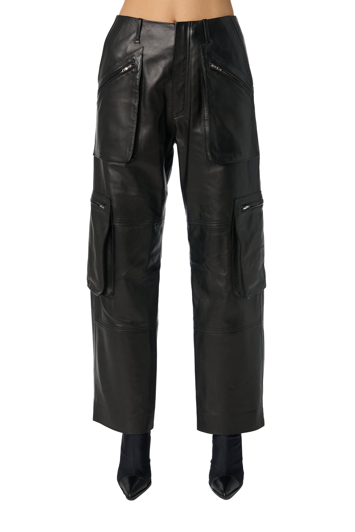 LEATHER CARGO PANT