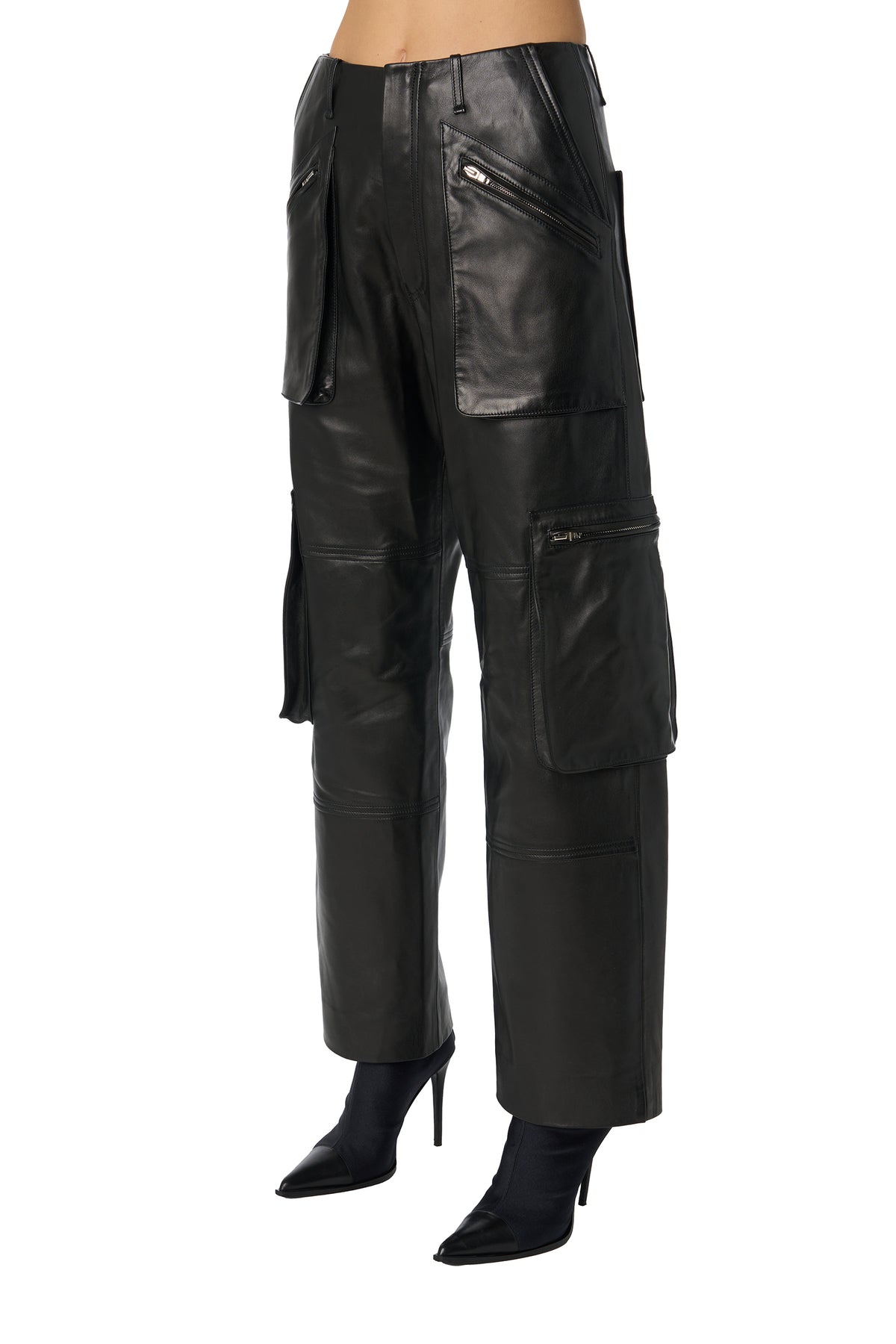 LEATHER CARGO PANT