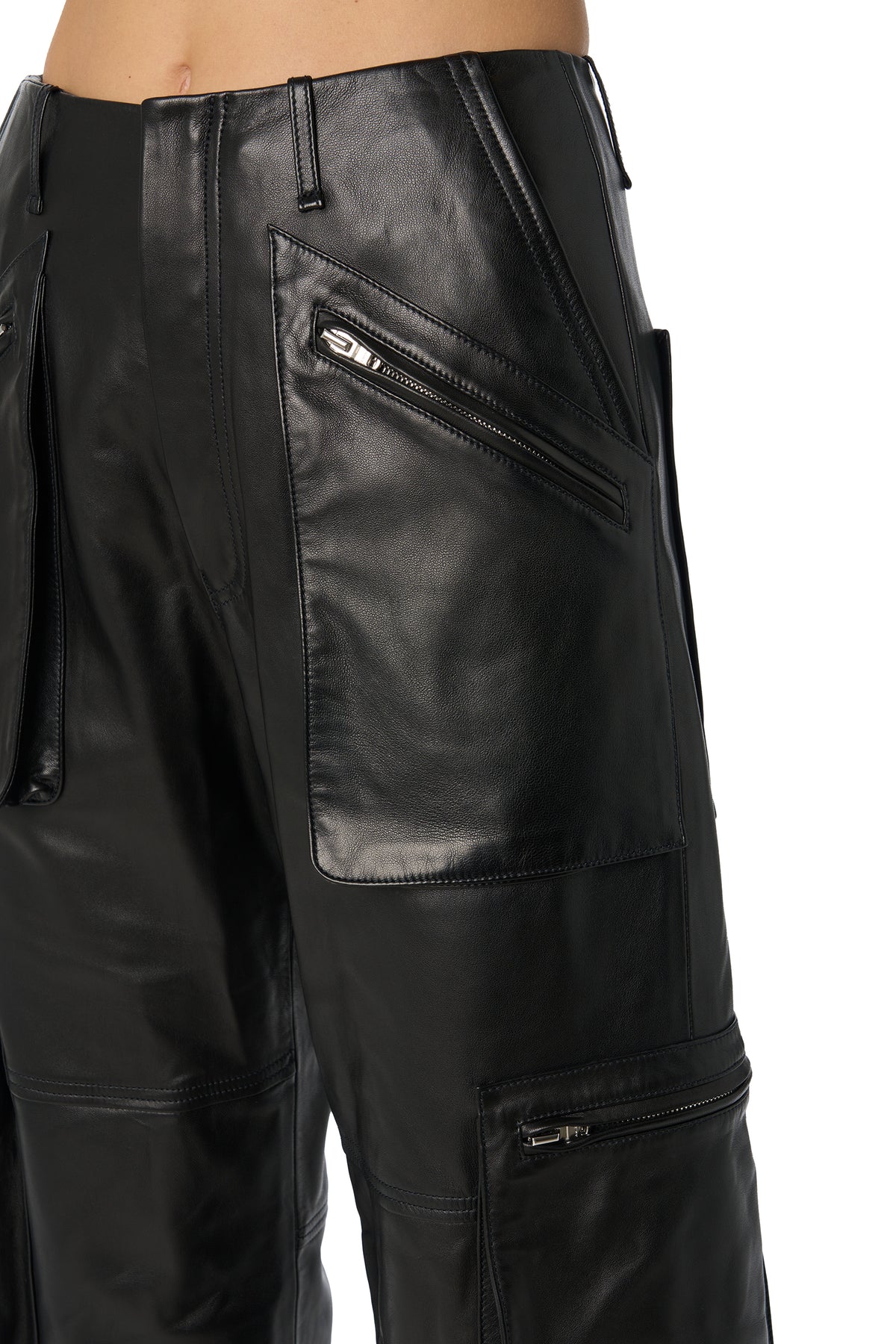 LEATHER CARGO PANT