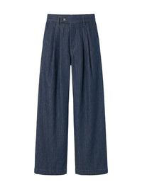 INDIGO WIDE LEG DBL PLT PANT