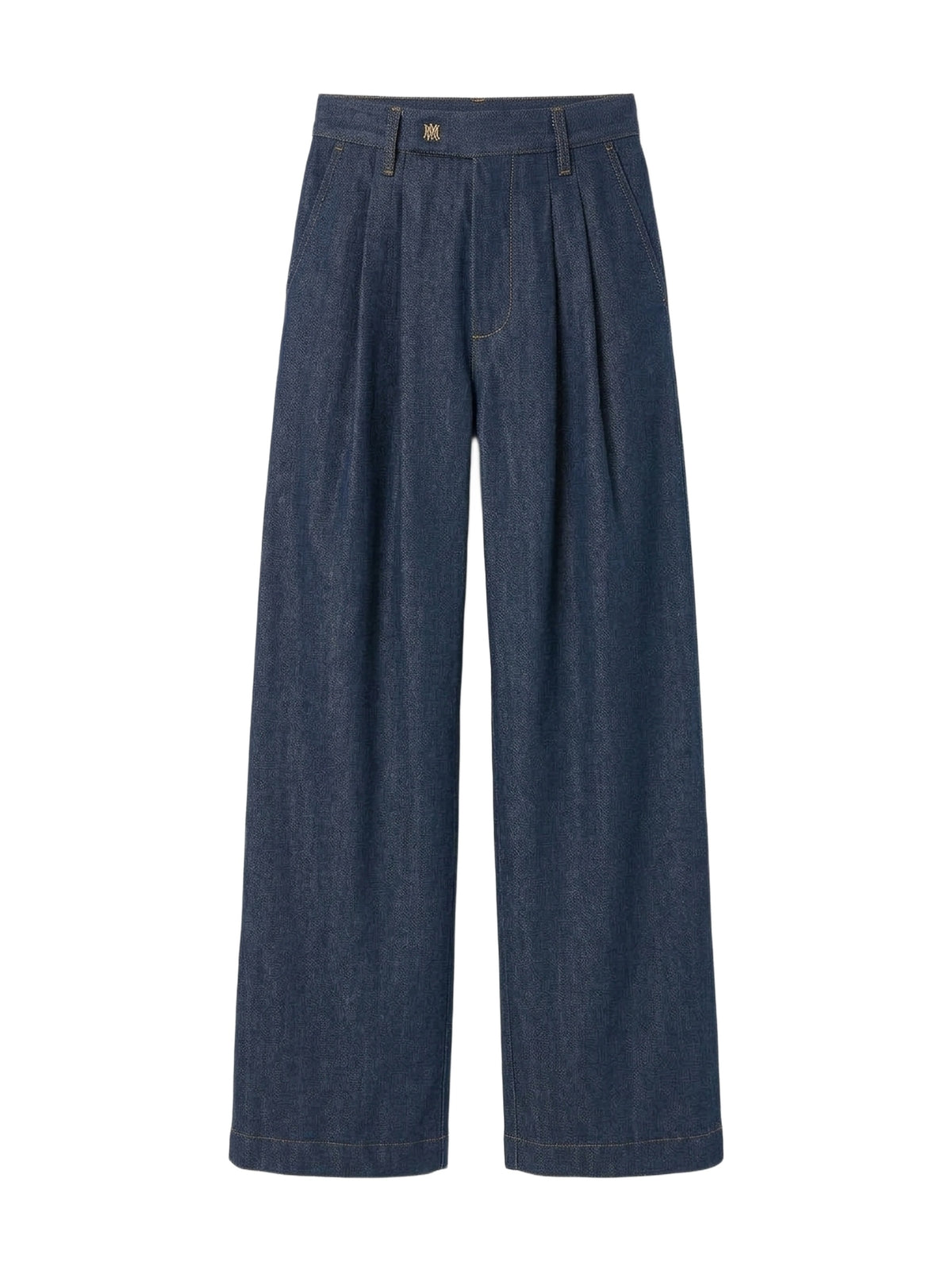 INDIGO WIDE LEG DBL PLT PANT