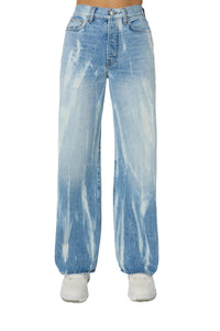 BLEACH OUT WIDE LEG JEAN