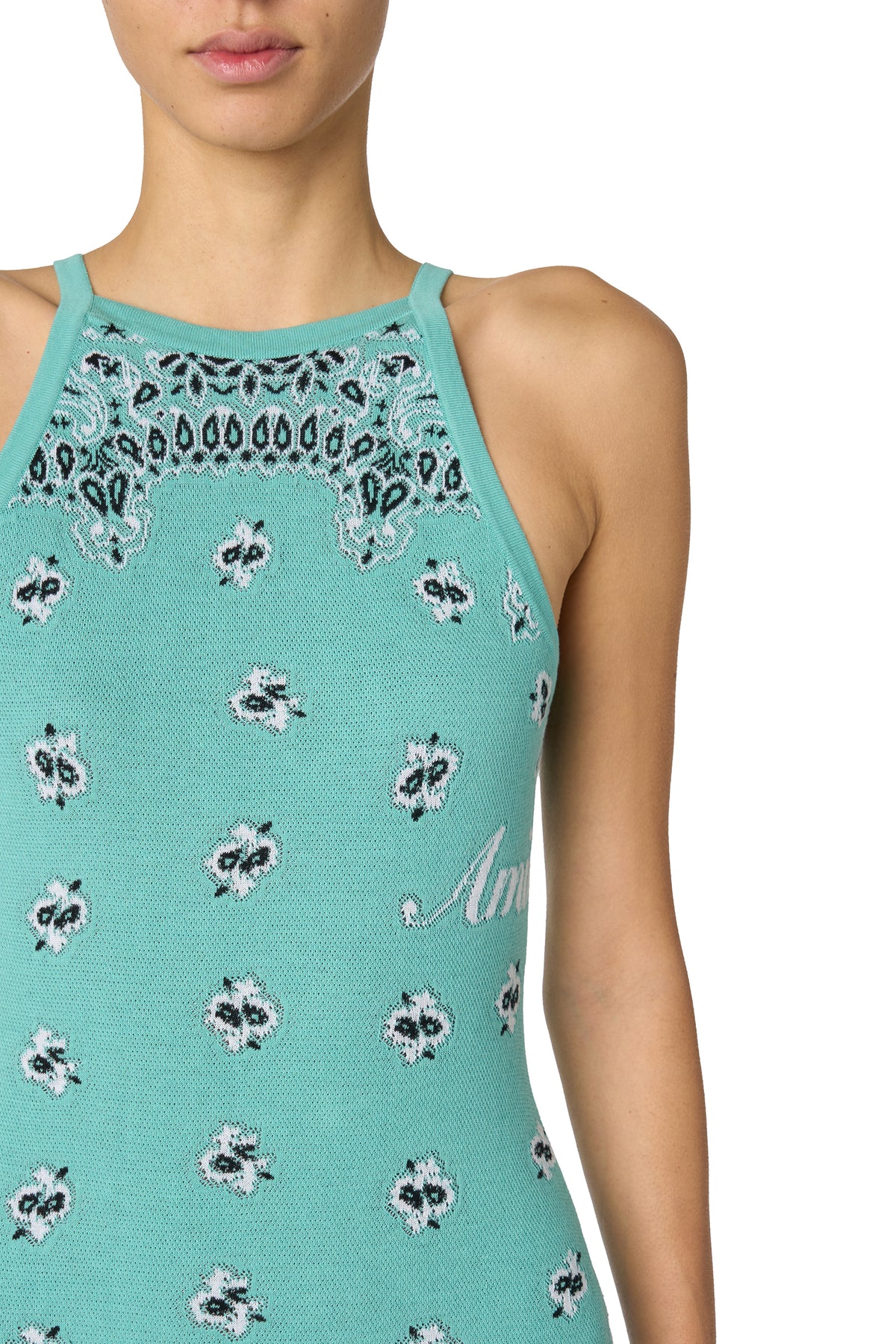 BANDANA HALTER NECK DRESS