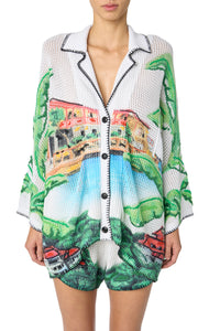 EDEN ROCK CROCHET SHIRT