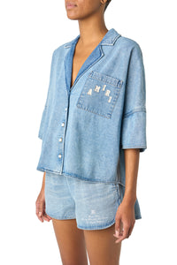 SHORT SLEEVE PJ SHIRT