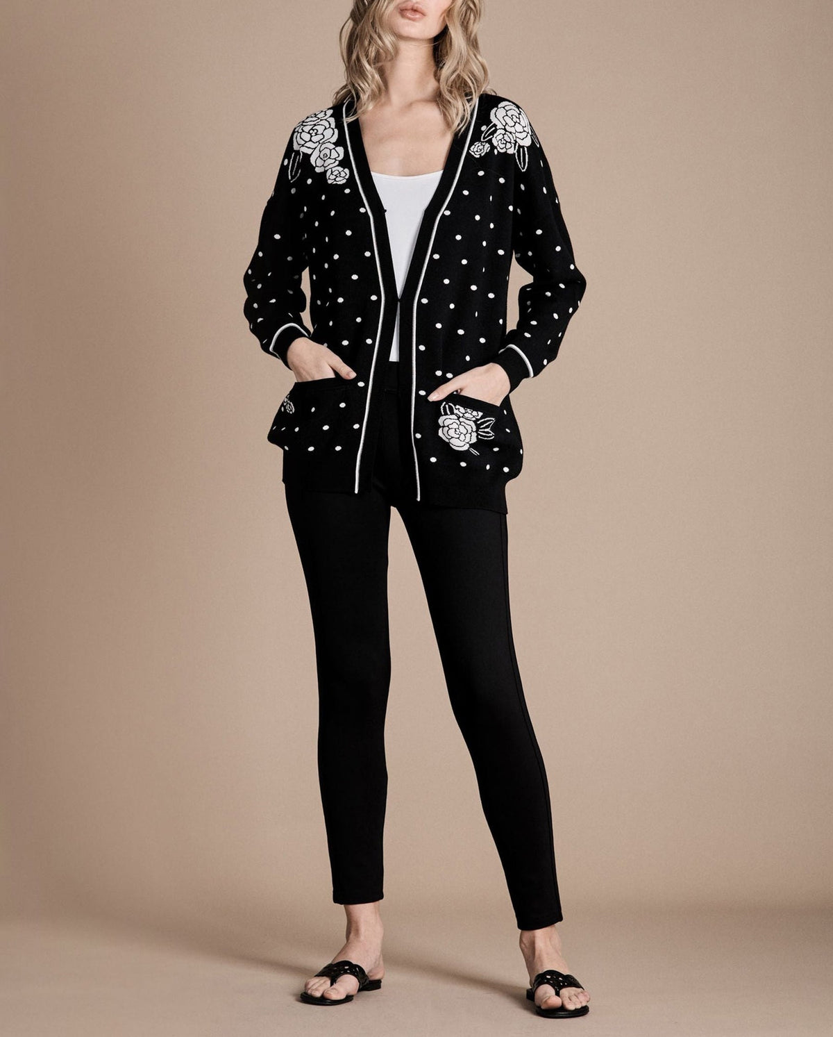 Cardigan Vilota - Black & White
